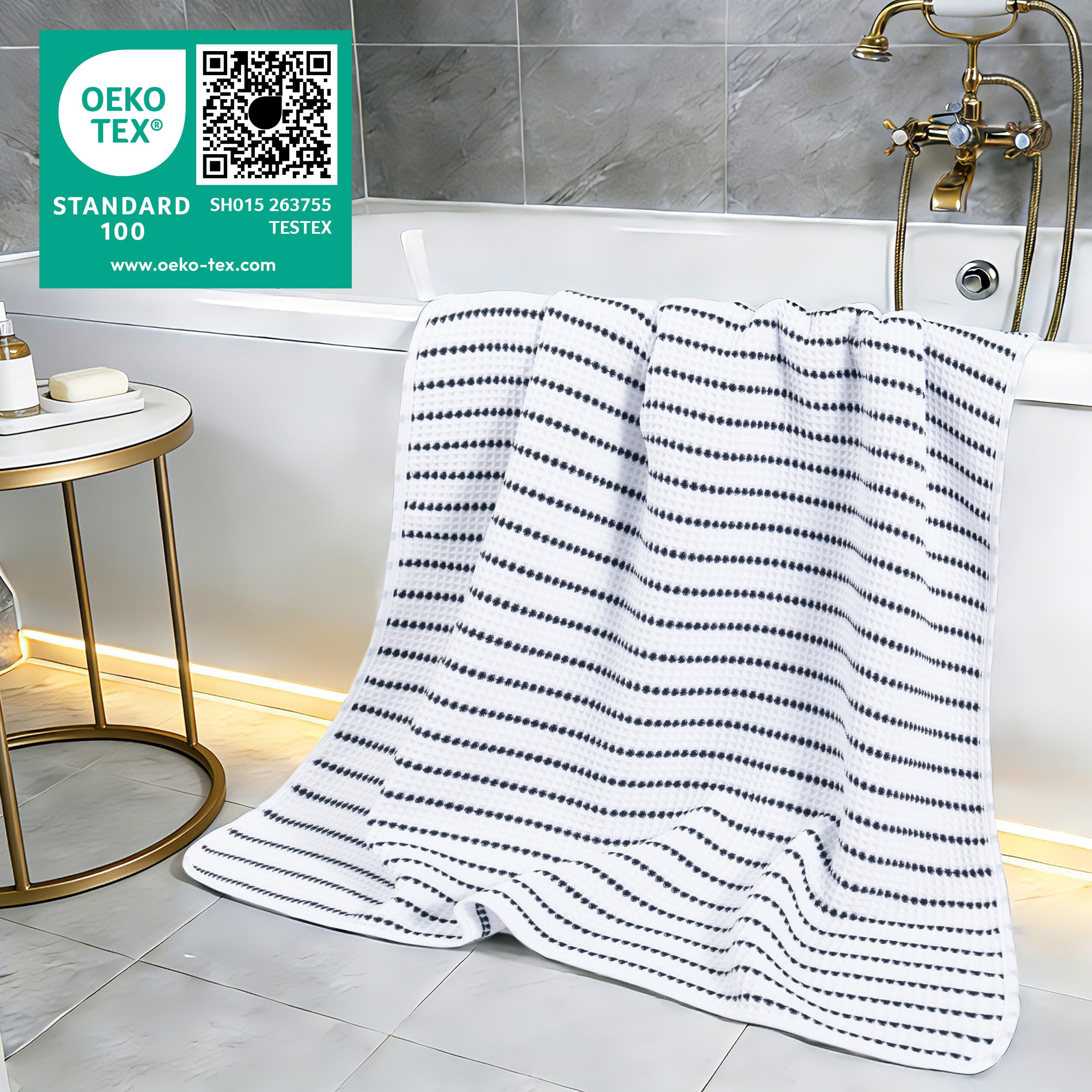 POLYTE serviette pliée compacte, idéale pour voyage et gain de place