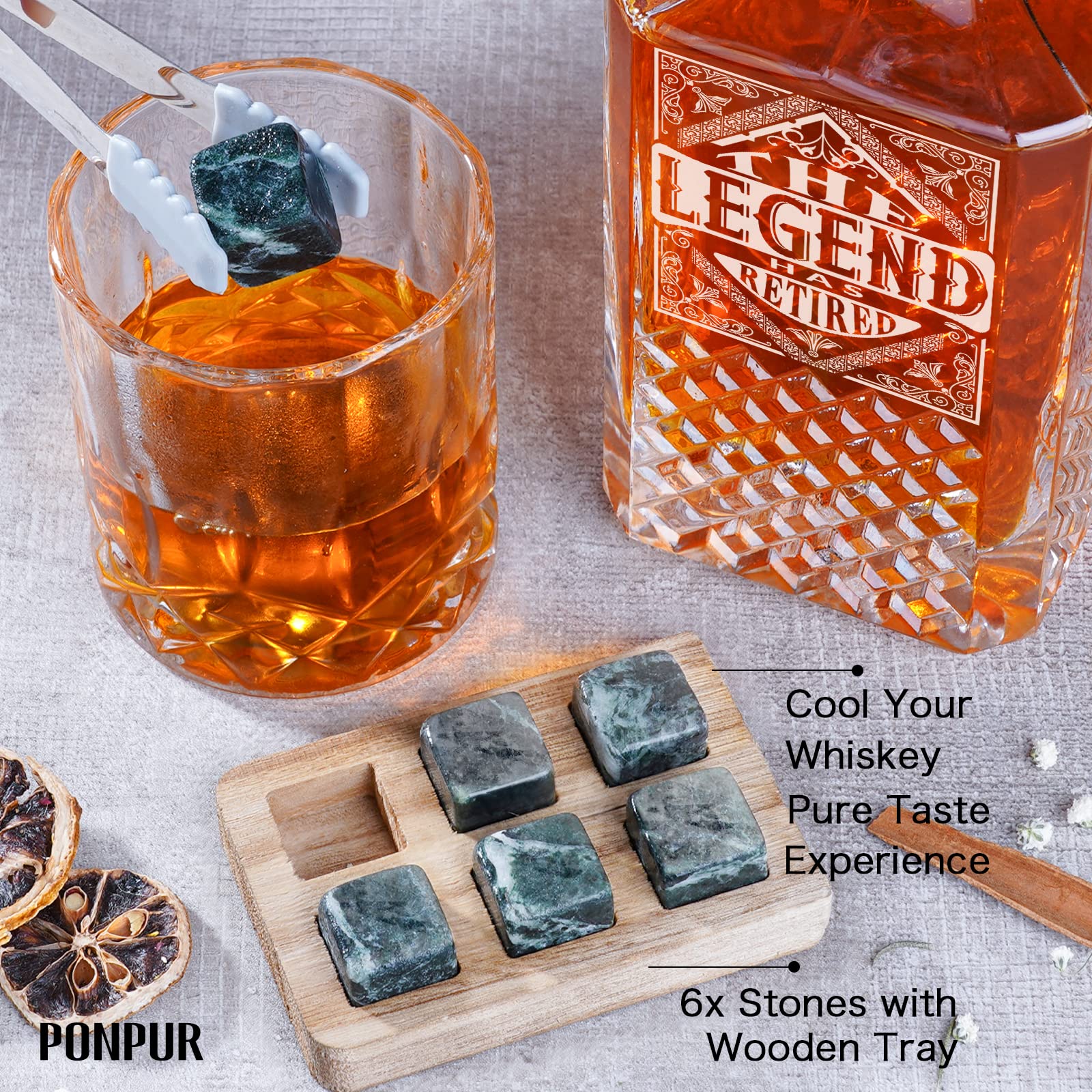 PONPUR pince et bouchon cristal précis, manipulation hygiénique des pierres