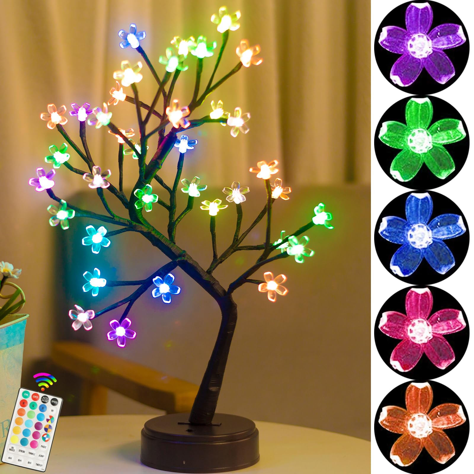 Pooqla lampe décorée lors d'une fête montrant impact visuel festif