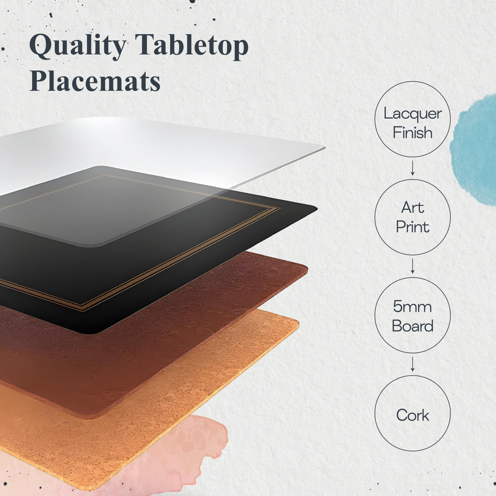 Portmeirion Pimpernel ensemble quatre posé sur table pour repas coordonné
