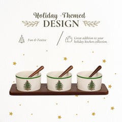 Portmeirion Spode coupelles décorées Christmas Tree pour présentation soignée