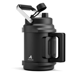 POWCAN vue avant bouteille midnight et capacité élevée avantage hydratation