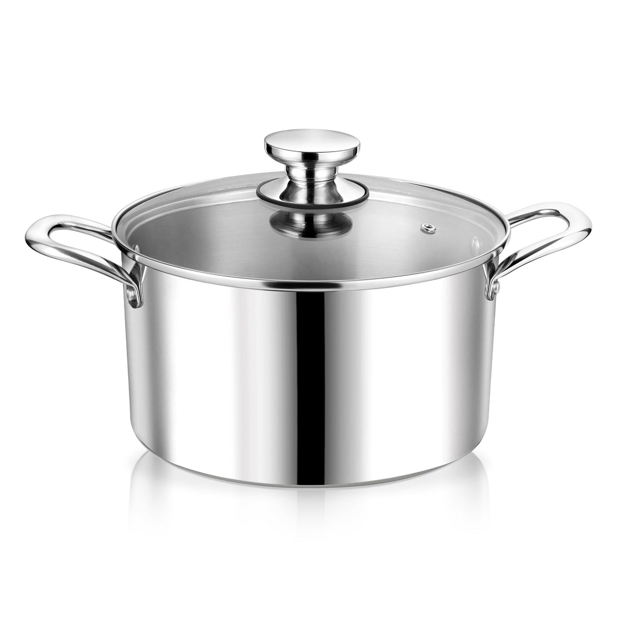 P&P CHEF marmite 4 qt face avant brillante, design élégant et durable