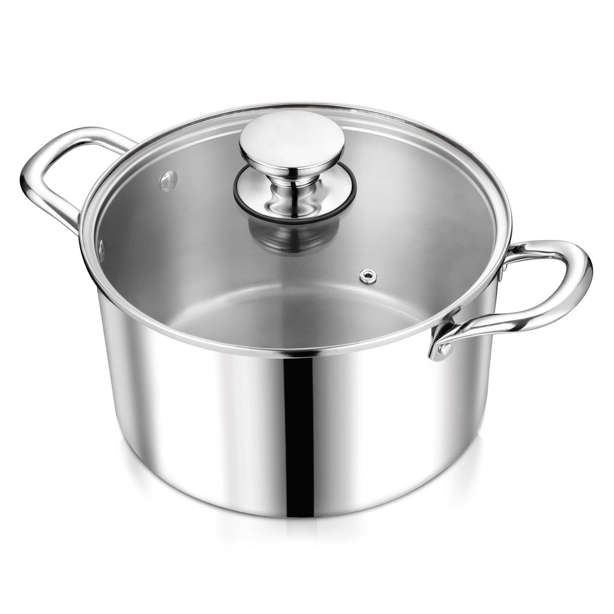 P&P CHEF marmite 6 qt vue avant affichant sa capacité et son design robuste