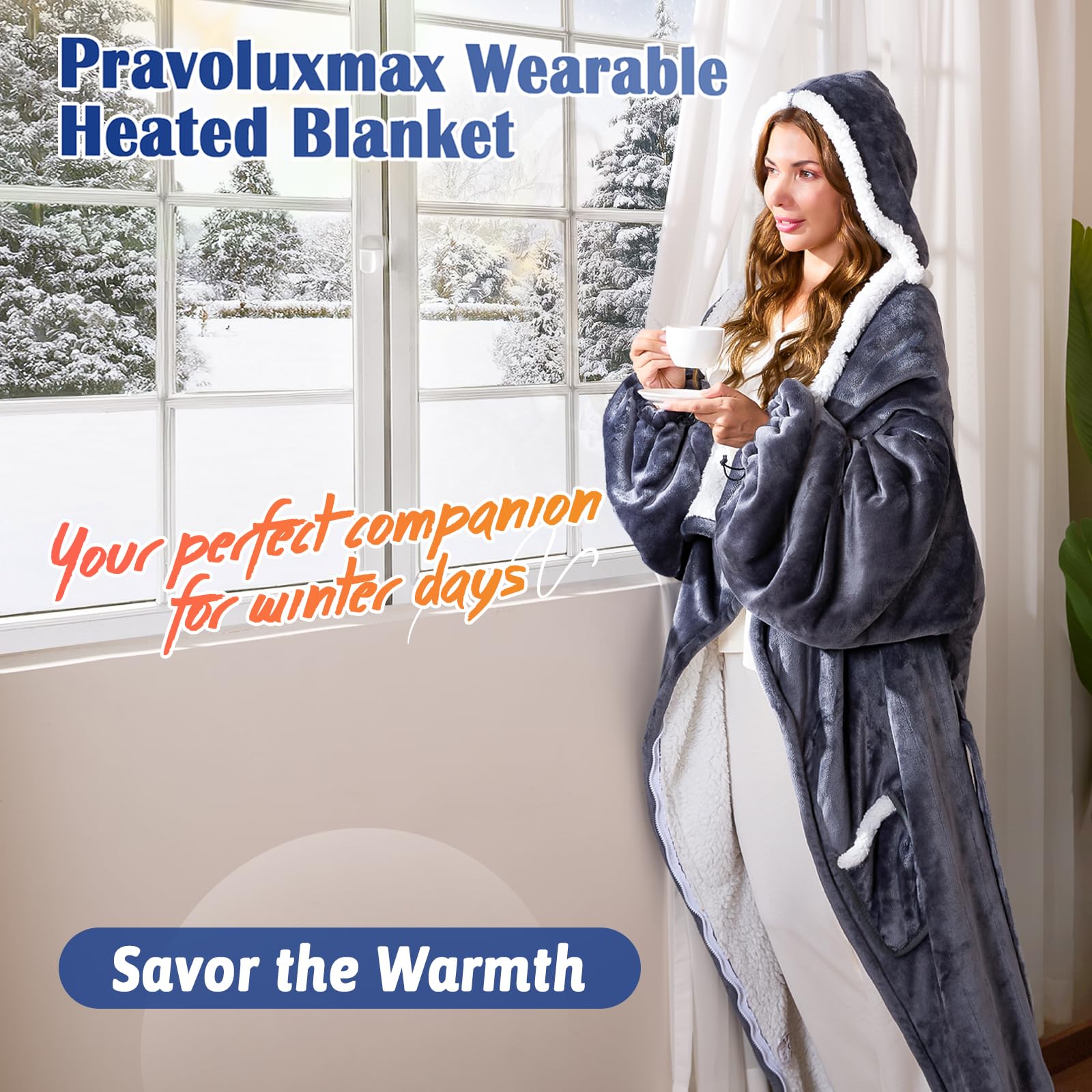 Pravoluxmax porté sur canapé offrant mobilité et chaleur enveloppante
