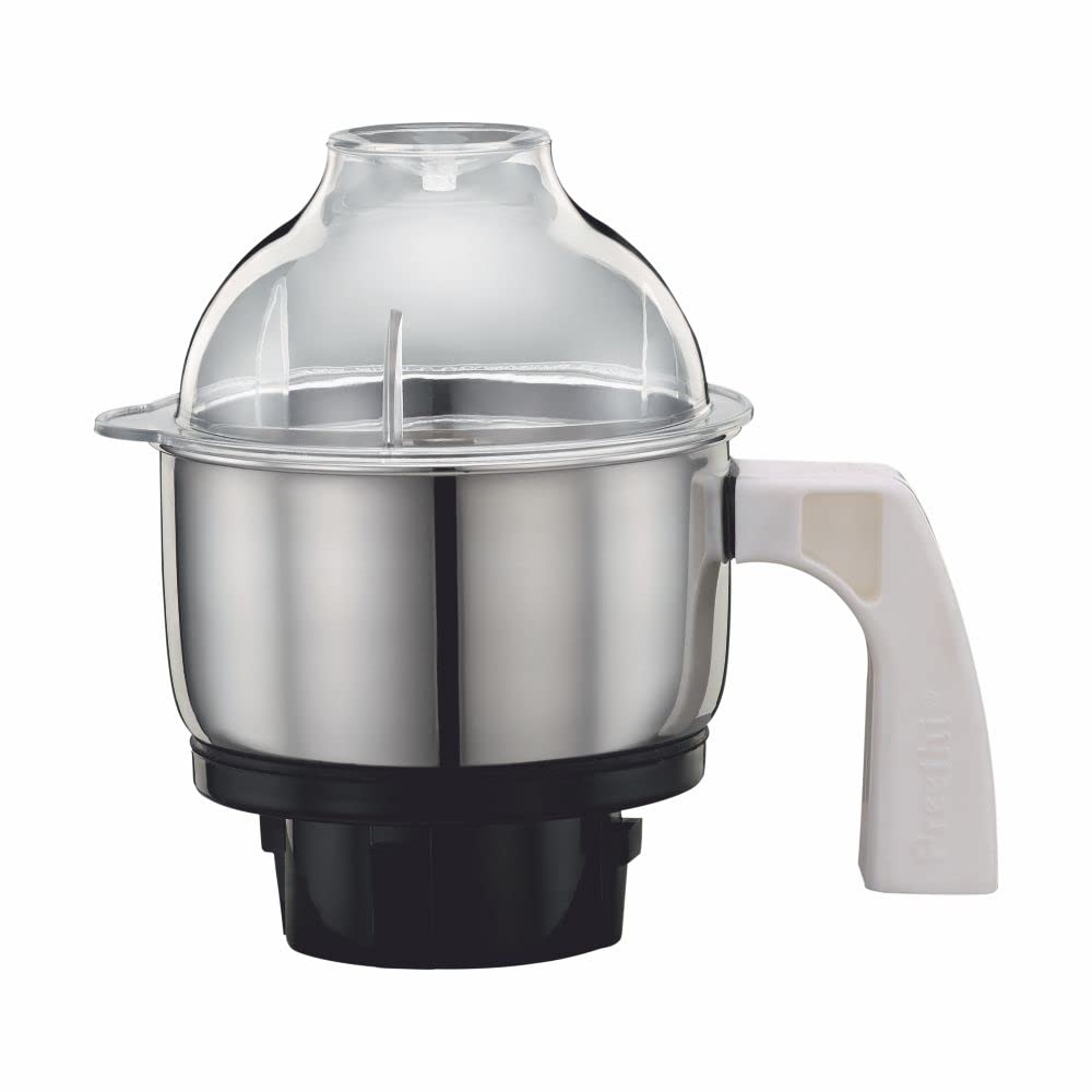 Preethi bocal inox face avant montrant ajustement précis et durabilité