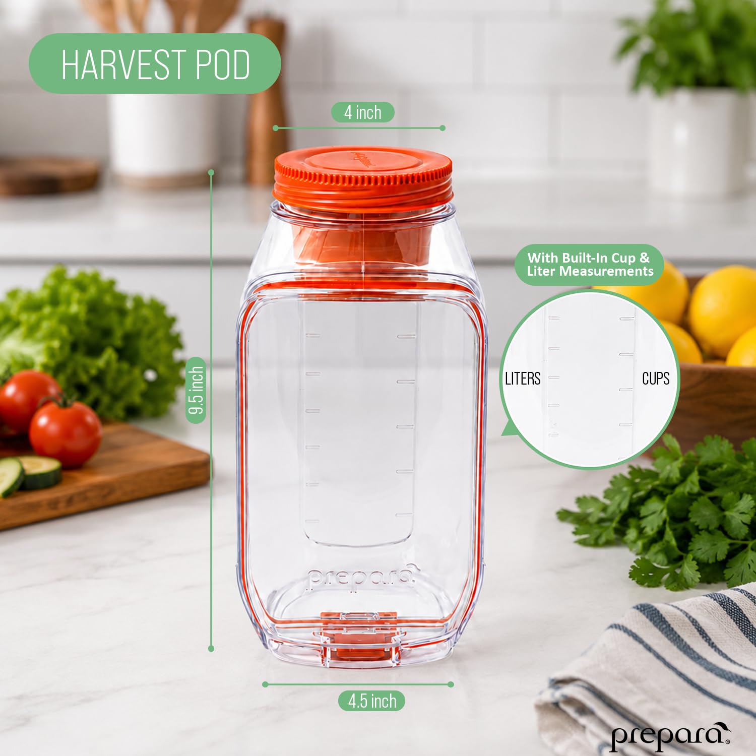 Prepara pod capsule de vinaigrette étanche conservant les sauces séparées