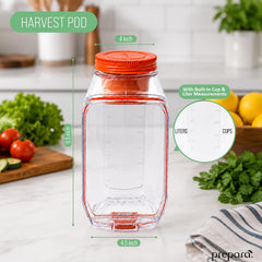 Prepara pod capsule de vinaigrette étanche conservant les sauces séparées
