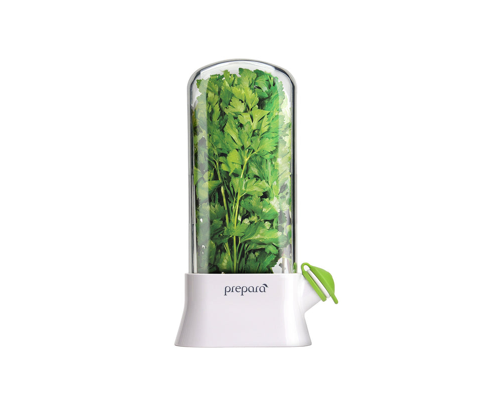 Prepara Herb Savor Eco face montrant rangement dans porte, prolonge fraîcheur