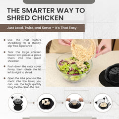 Prepmate outil en action effilochant poulet chaud gain de temps