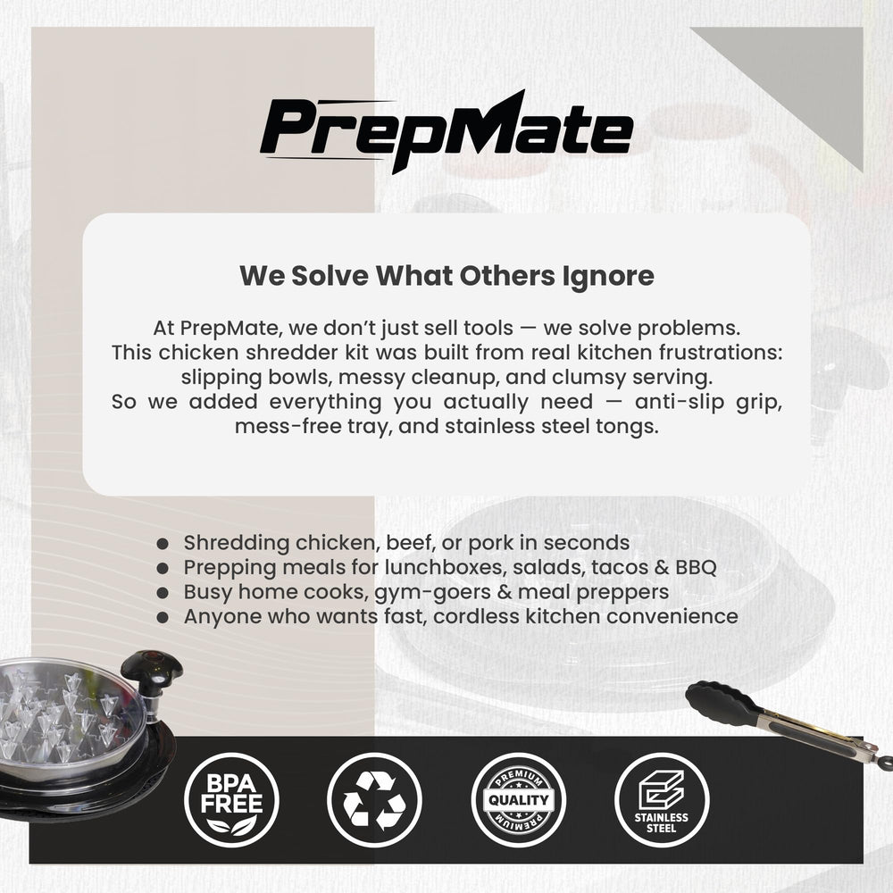 Prepmate composants démontés faciles à nettoyer compatible lave-vaisselle