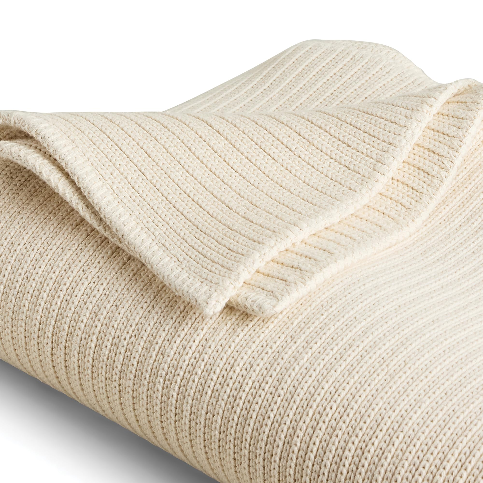 Preston Lane gros plan du tricot cotton, texture douce et résistante