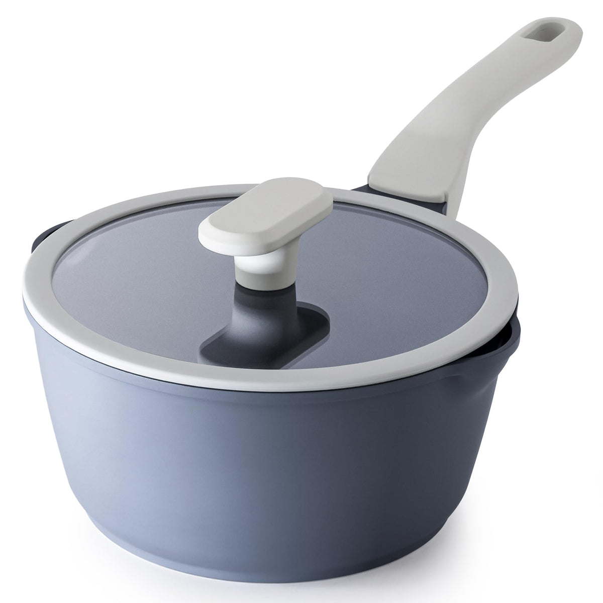 PRICUSIS casserole face avant montrant poignée et couvercle, praticité