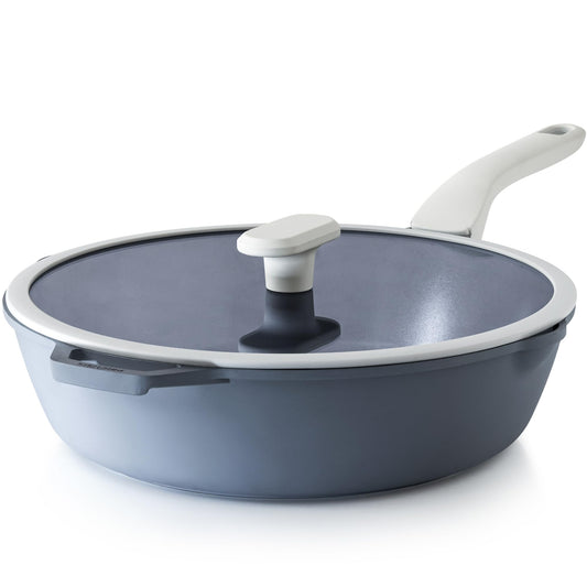 PRICUSIS face avant de la poêle 12 pouces, cuisson homogène
