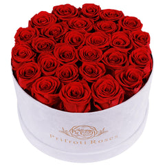 Prifroti coffret velours face montrant 27 roses, cadeau durable
