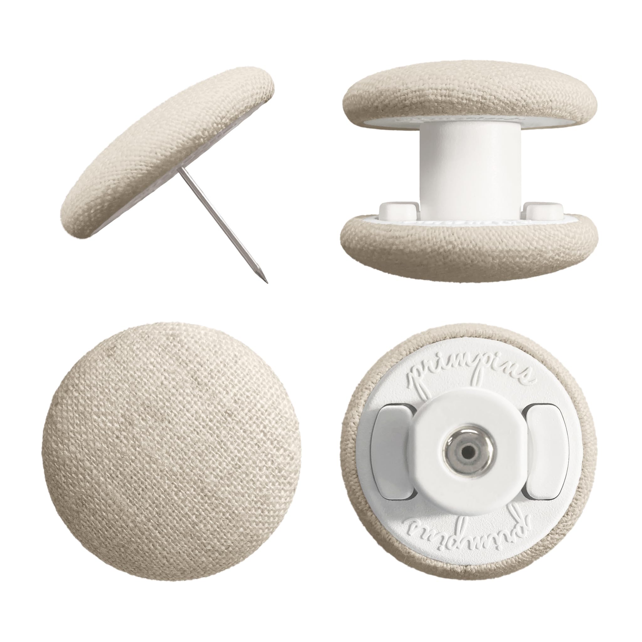 Primpins face avant emballage Classic Linen montrant design discret et bénéfice maintien
