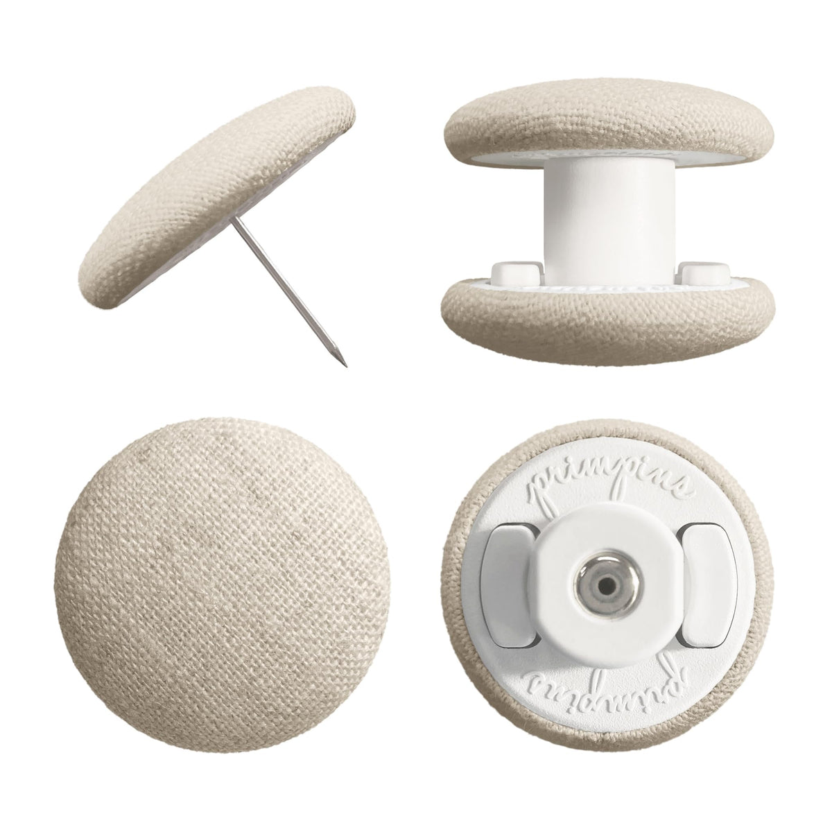 Primpins face avant emballage Classic Linen montrant design discret et bénéfice maintien