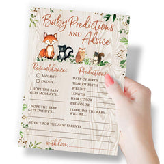 Printed Party gros plan des cartes de jeux woodland, lisibles et esthétiques pour animer