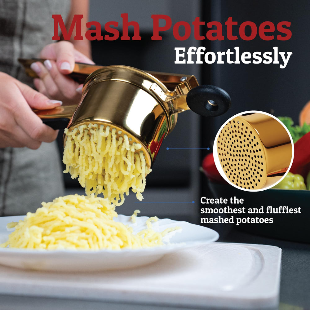 PriorityChef gros plan des trous 3mm assurant purée fine et sans grumeaux