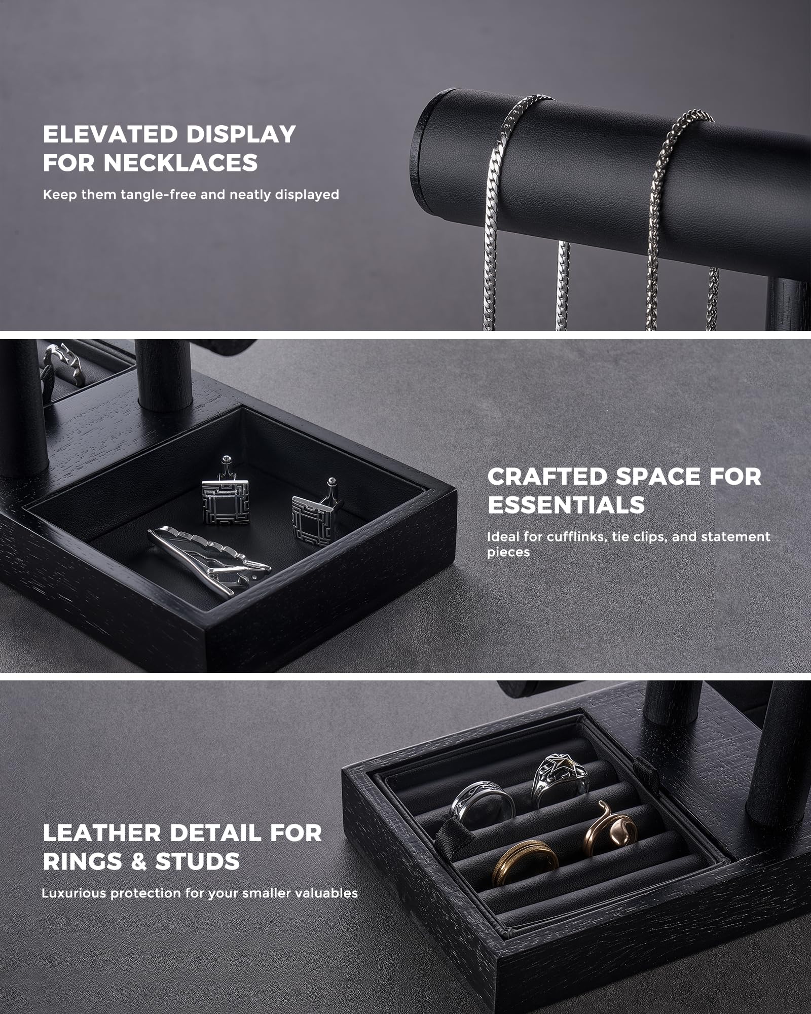 ProCase porte-montres en situation sur une commode facilitant l'accès quotidien aux accessoires
