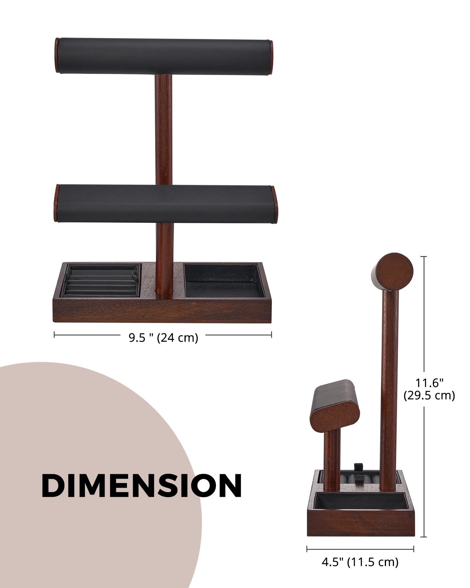 ProCase comparatif taille montrant échelle et adaptation à une commode