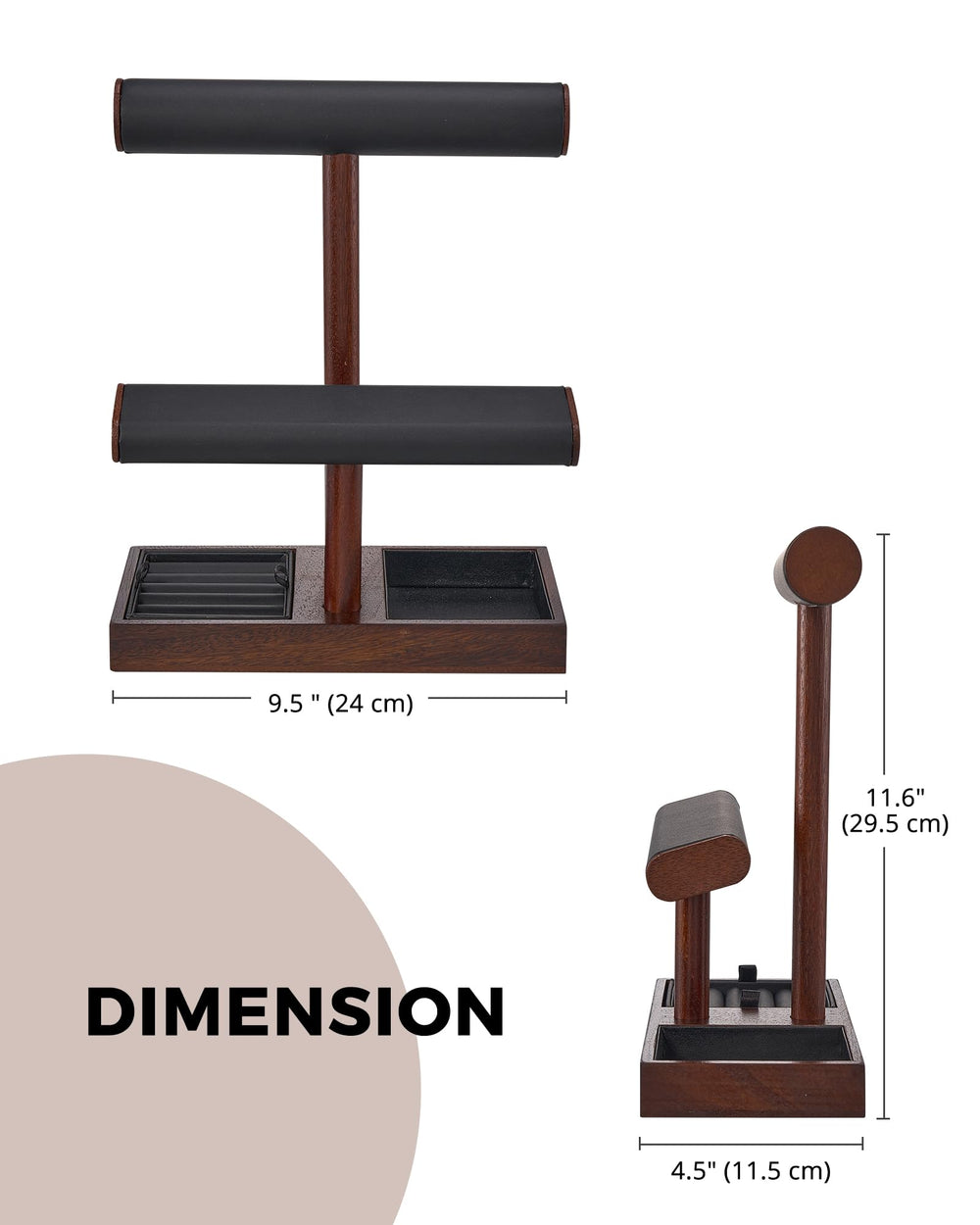 ProCase comparatif taille montrant échelle et adaptation à une commode