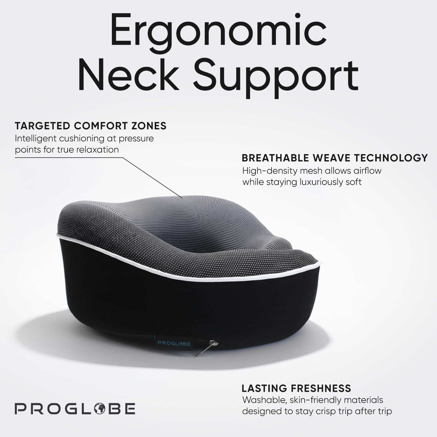 Proglobe coussin utilisé dans un avion pour repos confortable