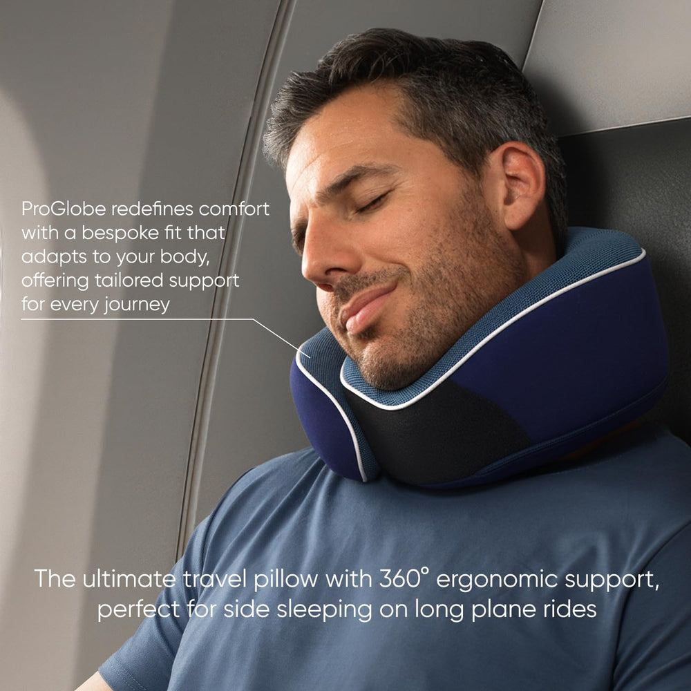 Proglobe Travel Pillow kit accessoires avec masque et bouchons, repos optimisé