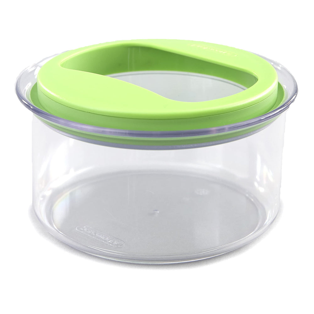 Progressive guacamole saver face avant montrant la base transparente et le couvercle hermétique pour conservation pratique