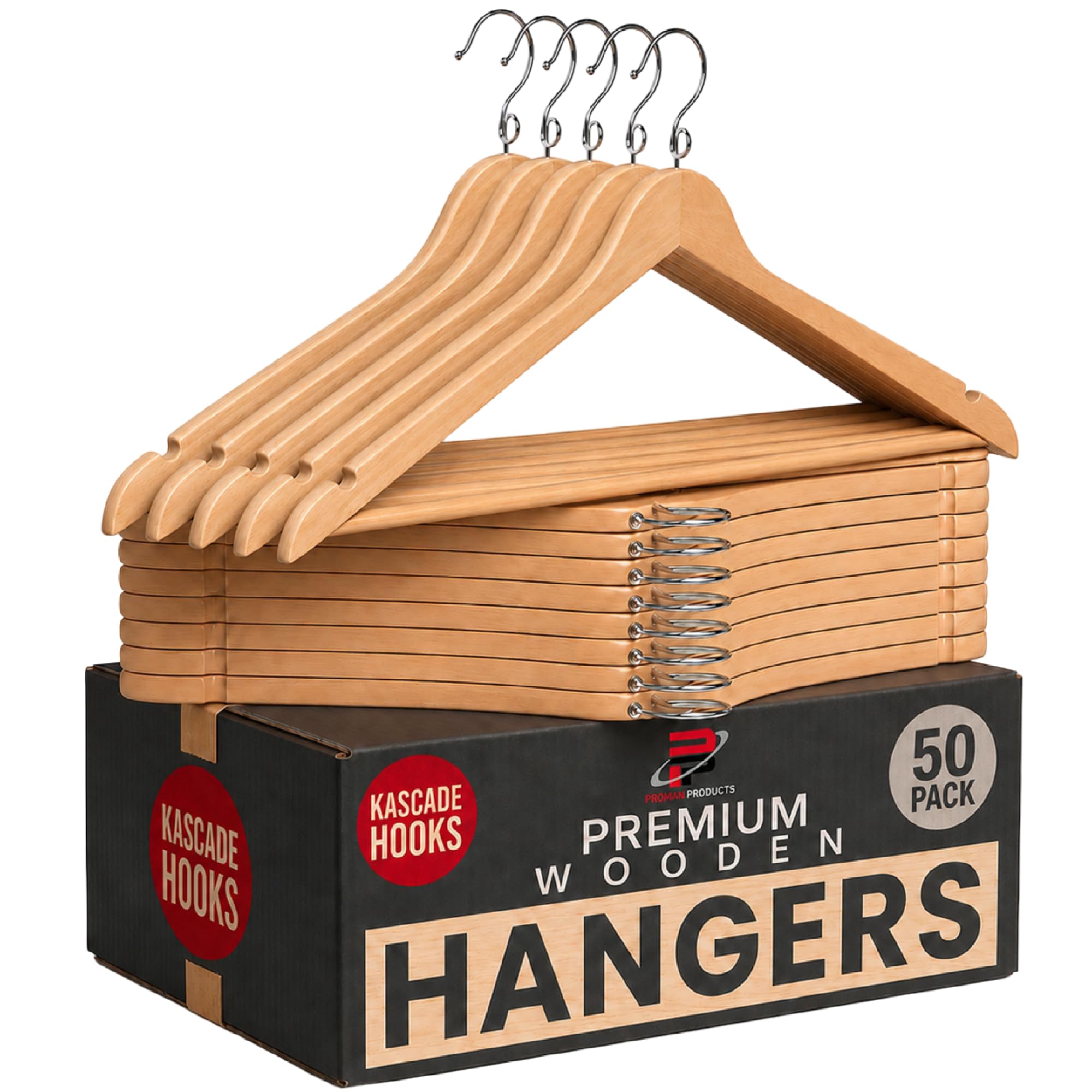 Proman Products cintre face avant montrant l'allure soignée et gain de place