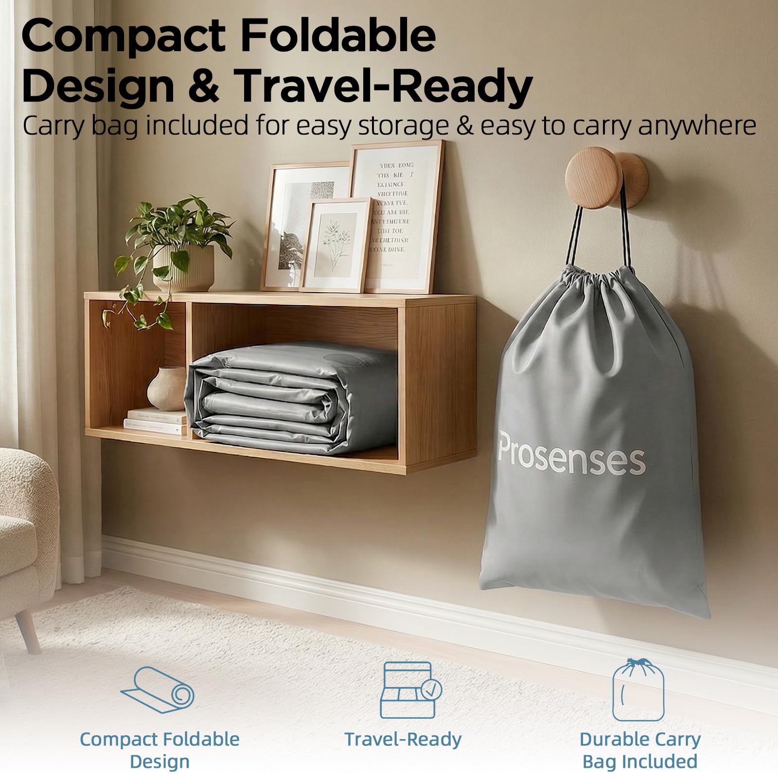 Prosenses matelas en situation camping confort élevé et transportable