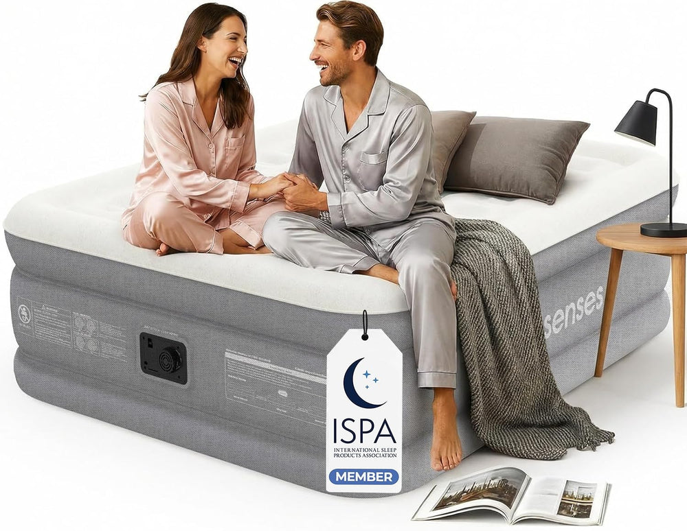 Prosenses matelas face avant montrant finition velours et maintien