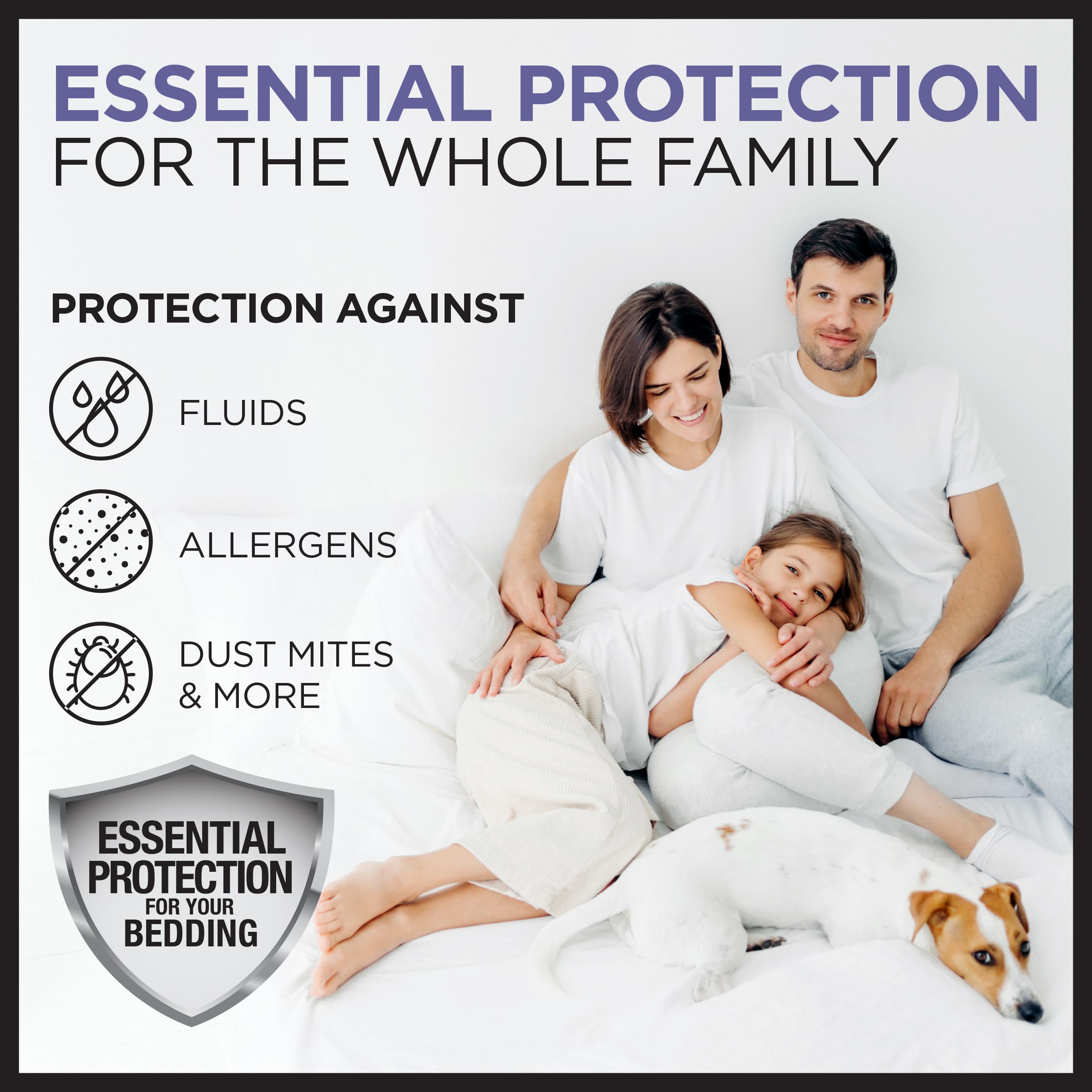 Protect-A-Bed housse en situation sur lit moderne pour confort nocturne