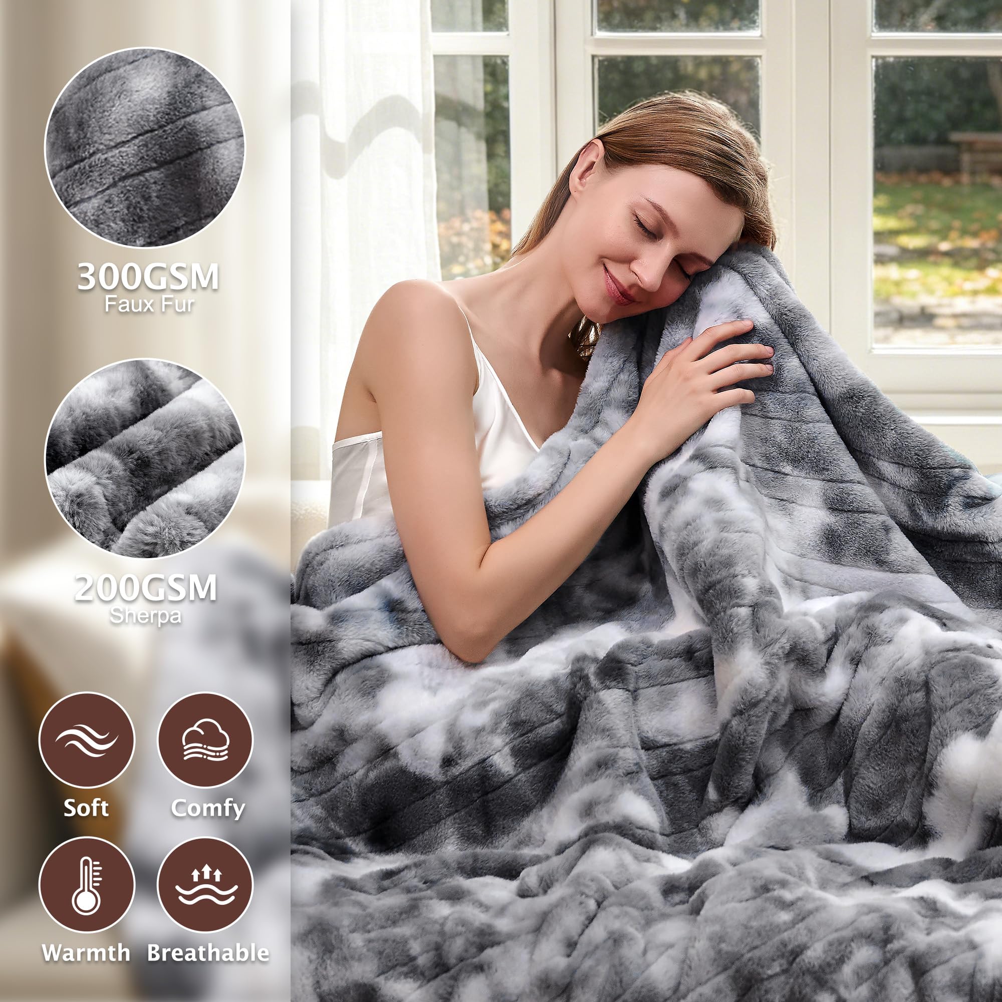 PTQ gros plan fausse fourrure doux pour confort tactile supérieur