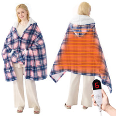 PTQ poncho avant avec capuche montrant confort et mobilité