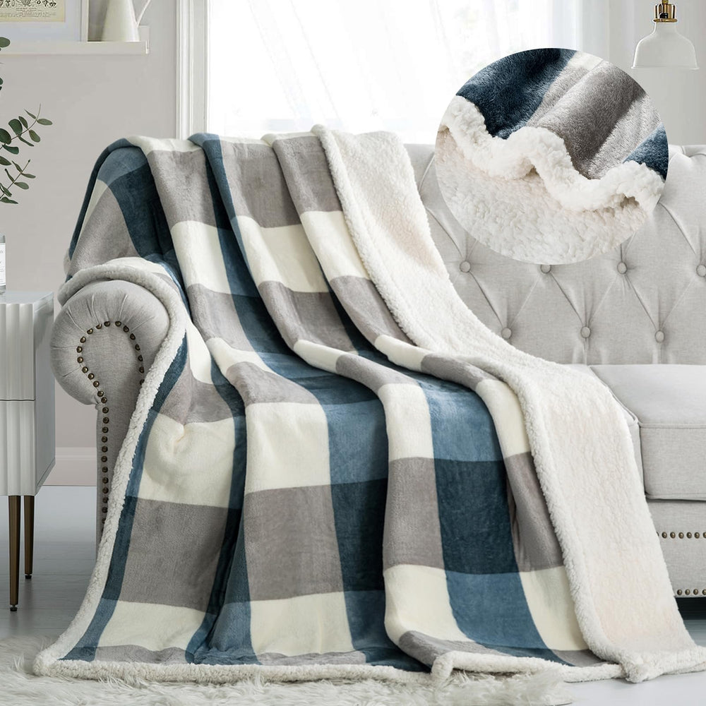 PU MEI couverture face avant plaid montrant le motif et le confort