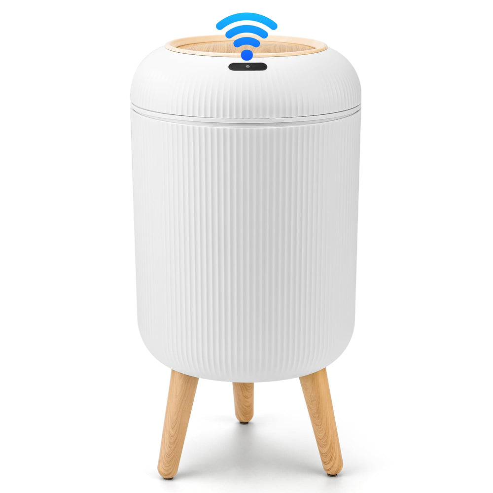 Pukomc poubelle face avant montrant ouverture sans contact utile
