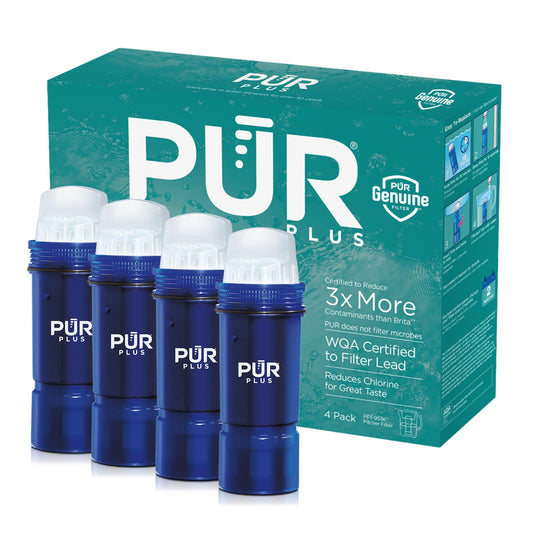 PUR emballage avant montrant le pack et bénéfice filtration