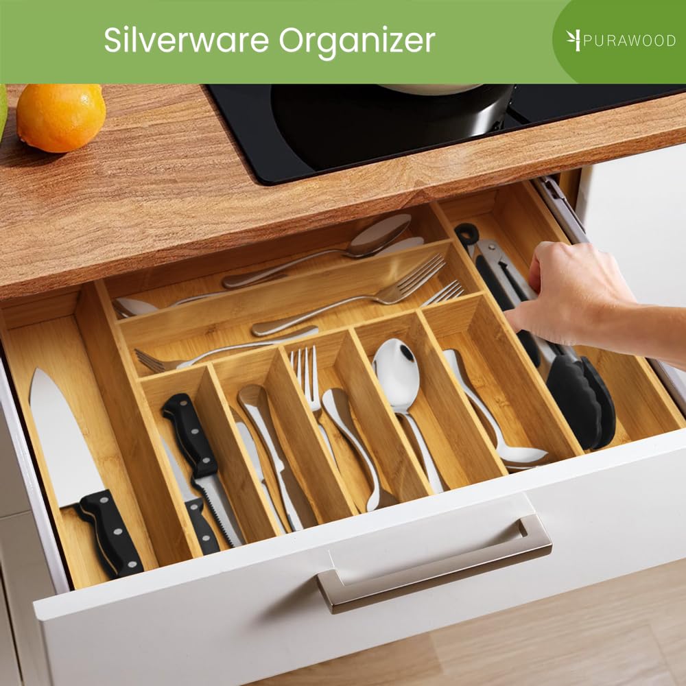 Purawood détail des séparateurs modulables offrant organisation personnalisée