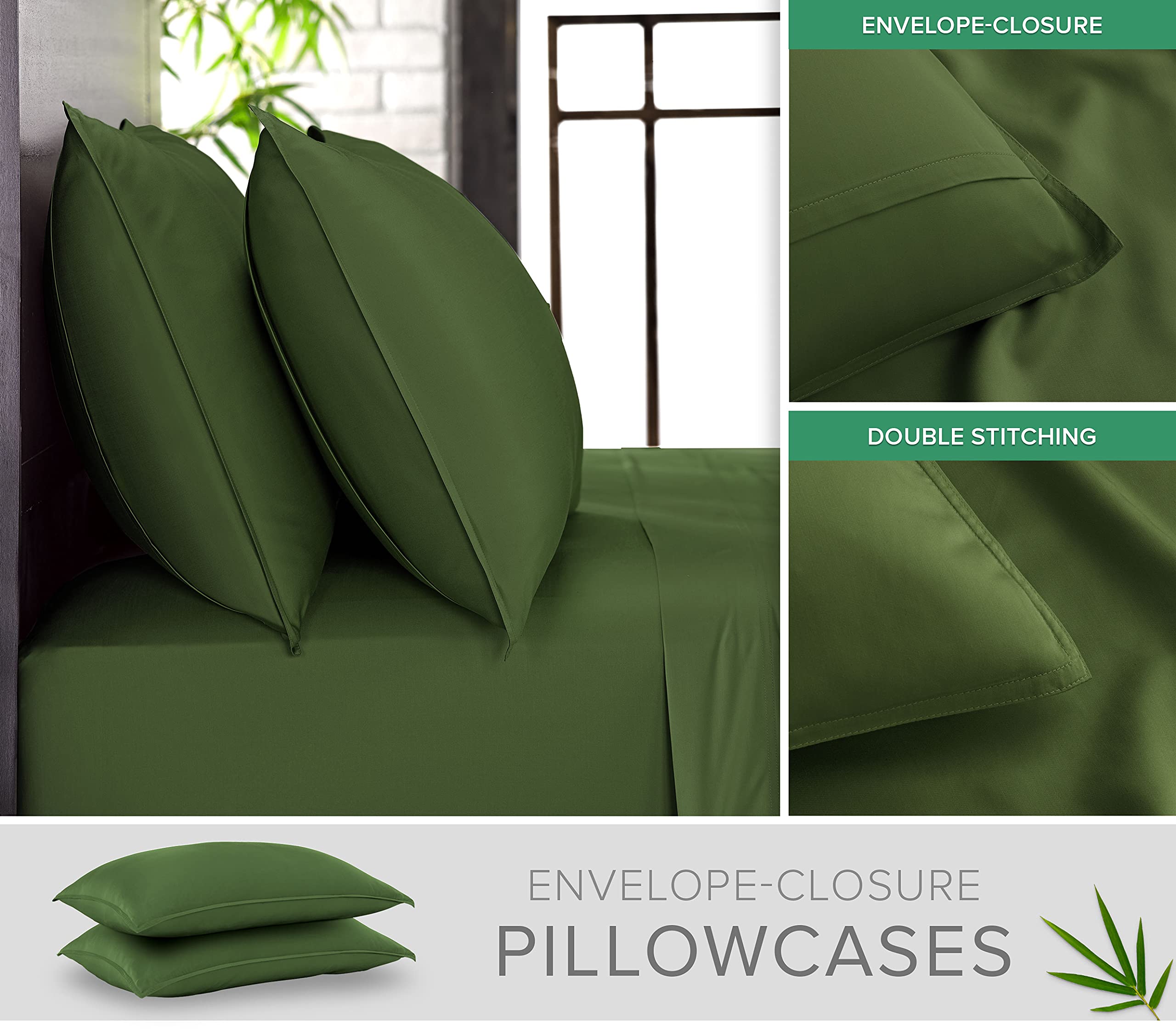 Pure Bamboo drap‑housse ajusté sur matelas assurant maintien sécurisé