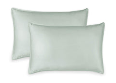 Pure Bamboo housse d'oreiller face avant, aspect soyeux et esthétique Sea Glass