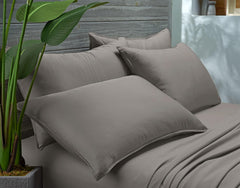 Pure Bamboo taies enveloppantes double surpiqûre, coutures renforcées et durabilité