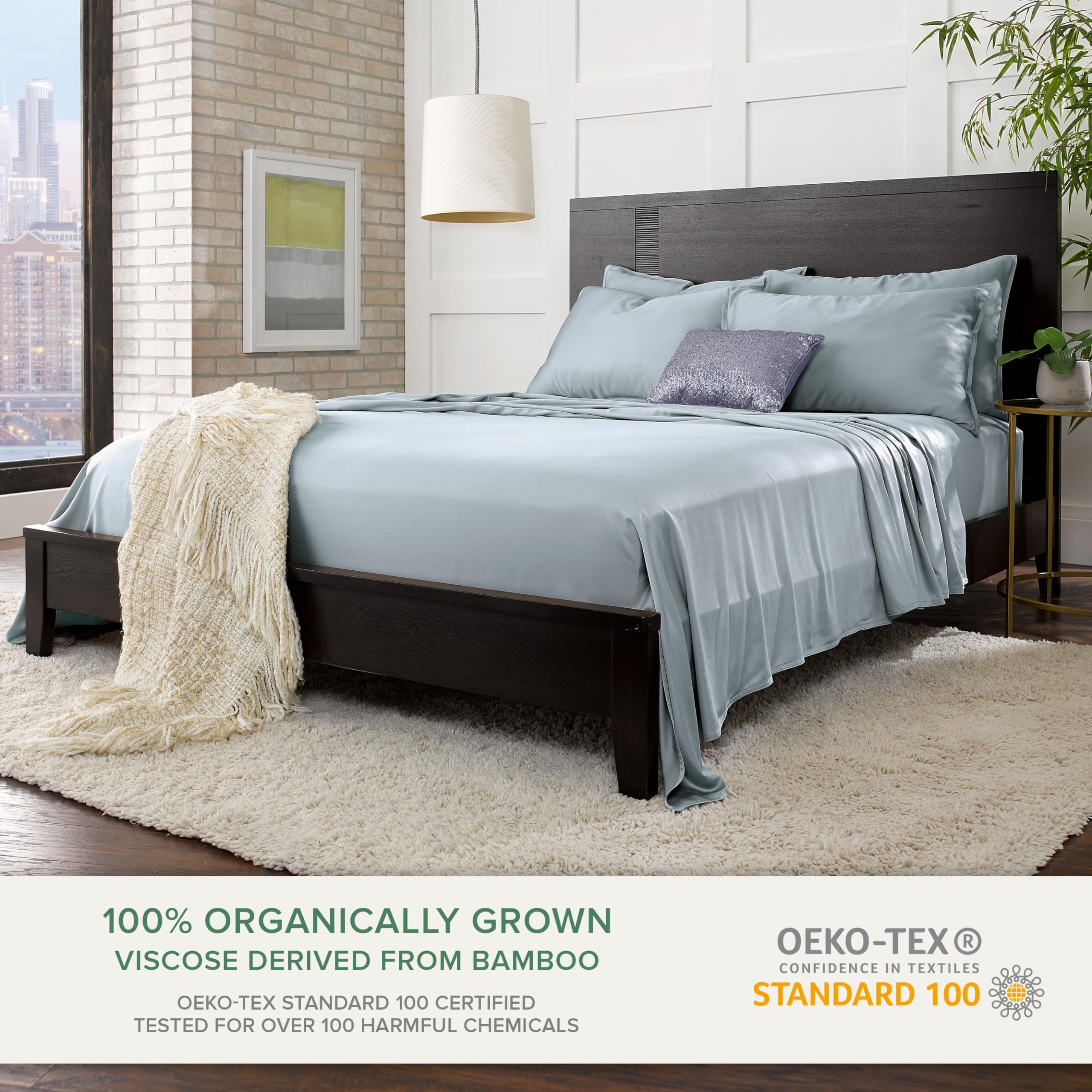 Pure Bamboo gros plan du tissu viscose bambou, douceur visible et respirabilité