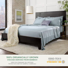 Pure Bamboo gros plan du tissu viscose bambou, douceur visible et respirabilité