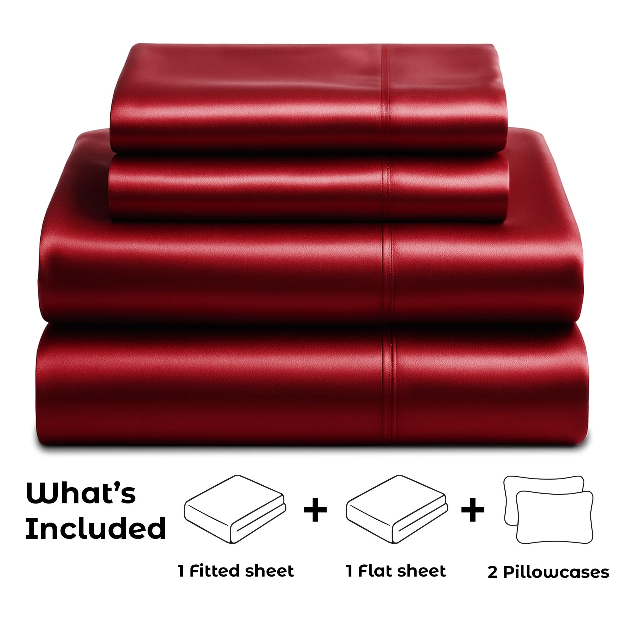 Pure Bedding taies d'oreiller King gros plan, douceur et finition soignée