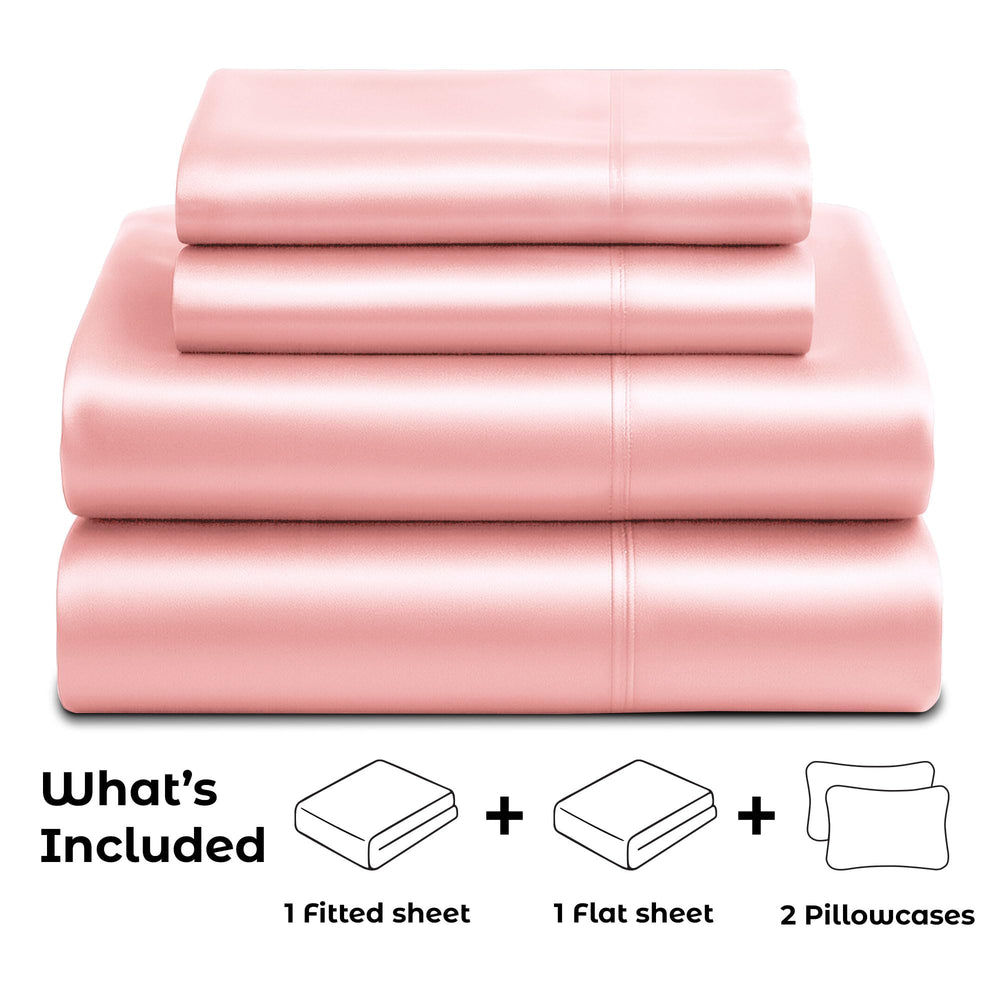 Pure Bedding taie d'oreiller rose détail couture pour confort et finition