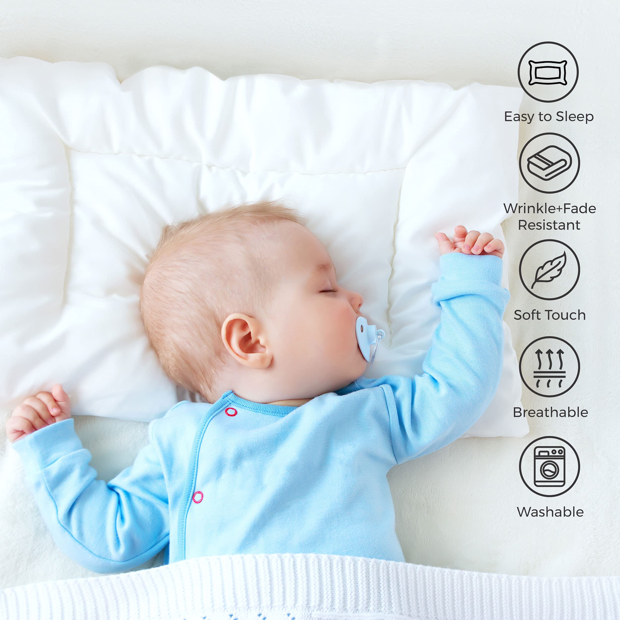 Pure Bedding taies d'oreiller et coutures nettes offrant finition soignée
