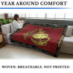 Pure Country Weavers jeté sur canapé montrant confort décoratif et usage quotidien
