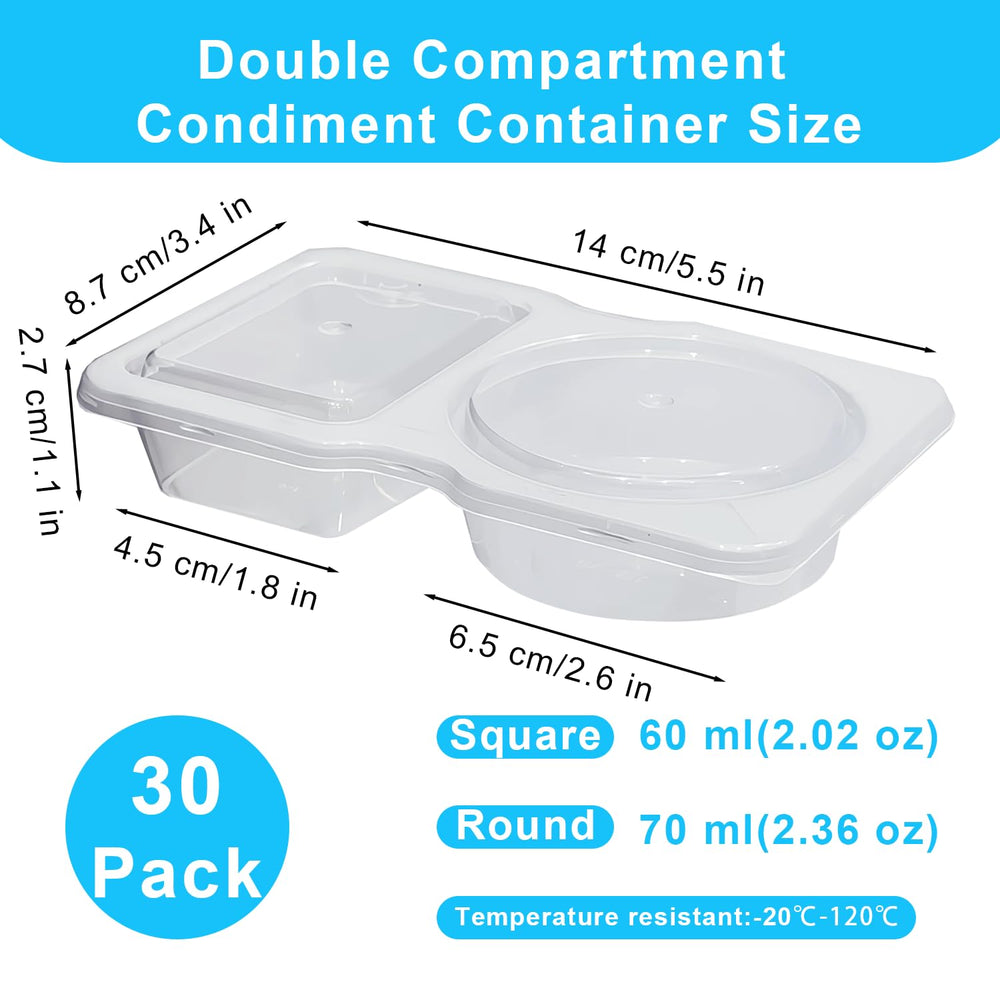 Pure Future vue rapprochée des deux compartiments pour séparer dip et solide