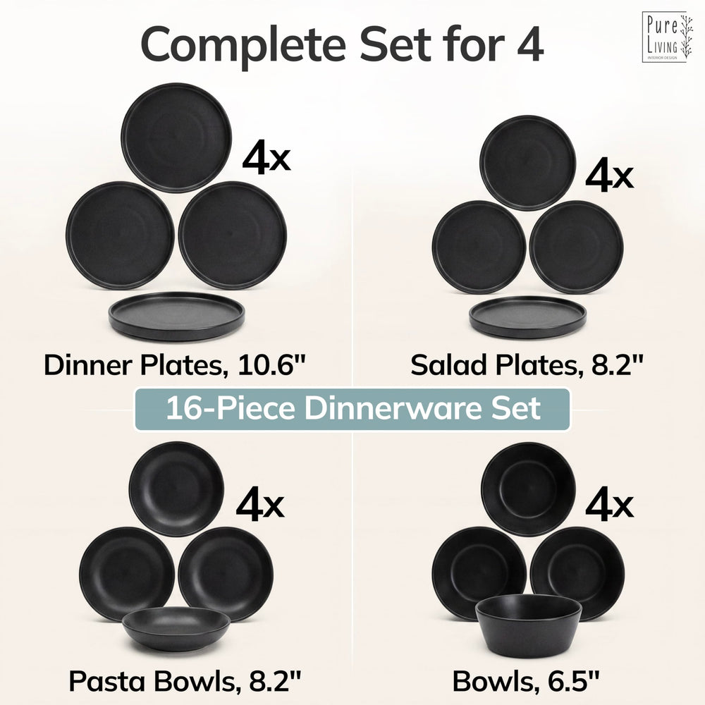 PURE LIVING main tenant une assiette précise l'échelle et confort